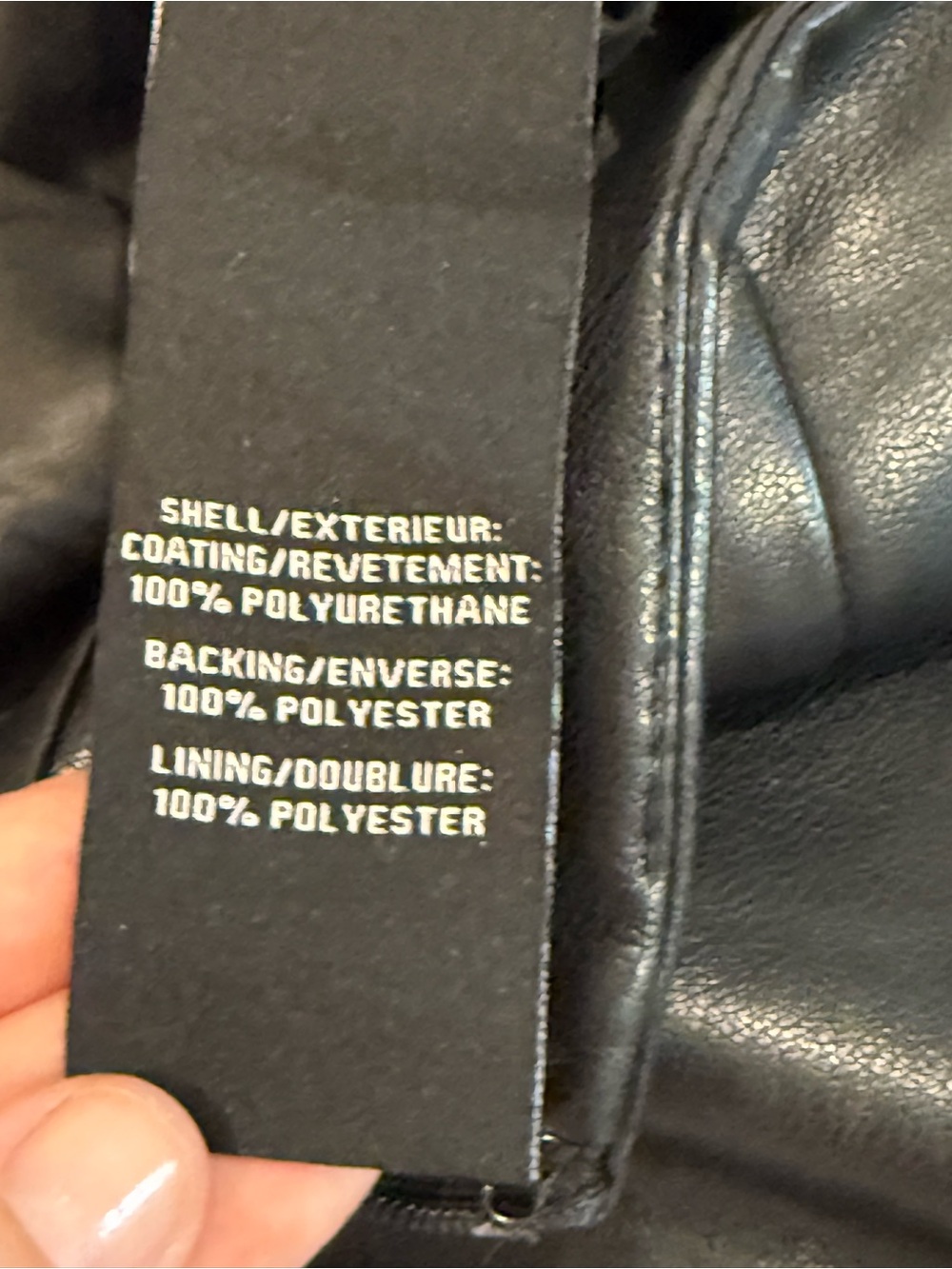 7 For All Mankind Black Faux Leather Skort Size M - Picture 9 of 12
